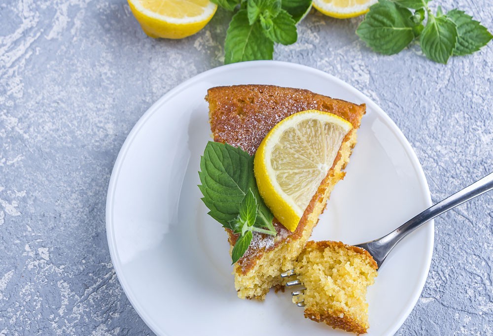 Cake à la menthe et au citron